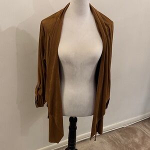 Torrid Tan Open Front Cardigan